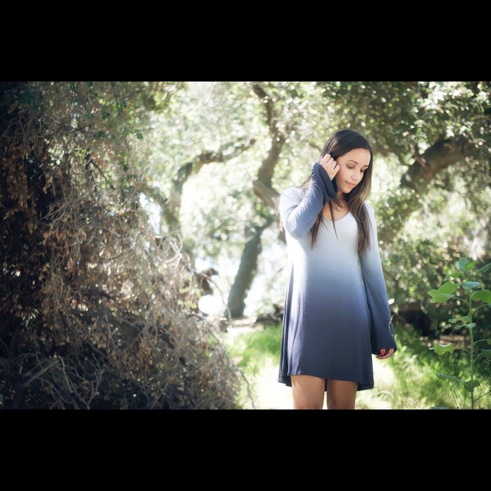 ombré blue dress